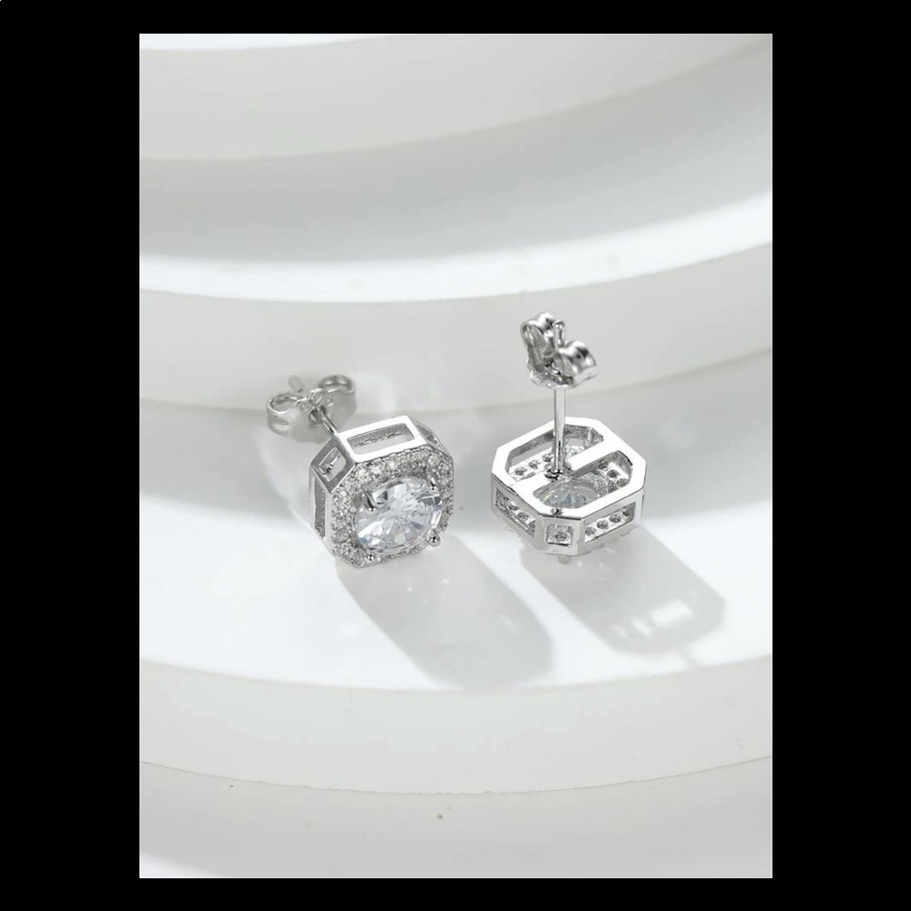 Rhinestone silver Studs